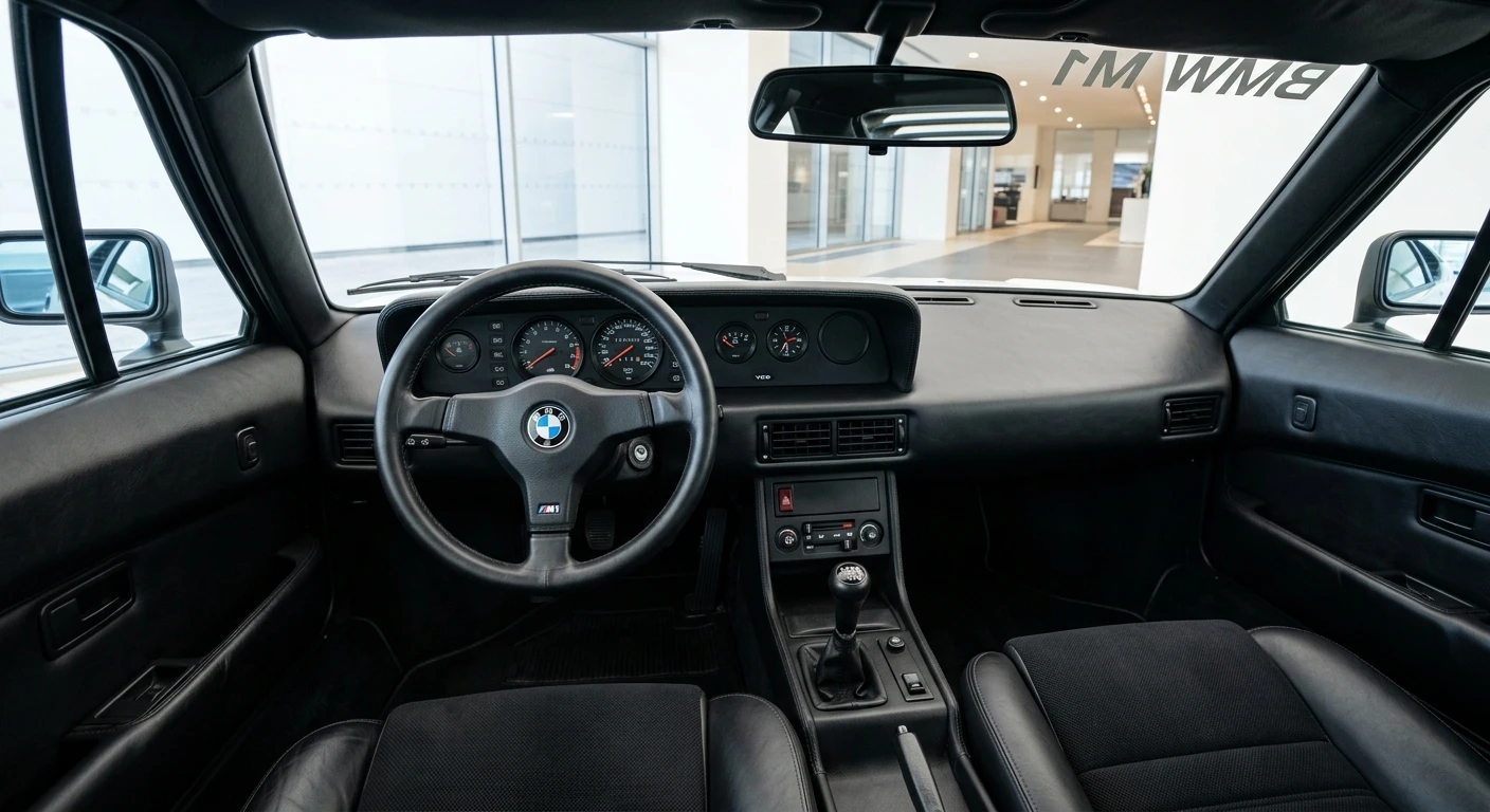 BMW M1 1978 - Dashboard view