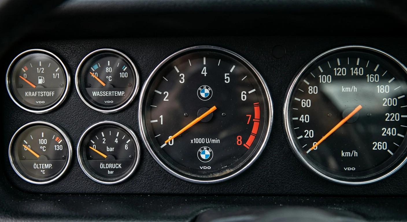 BMW M1 1978 - Gauges view