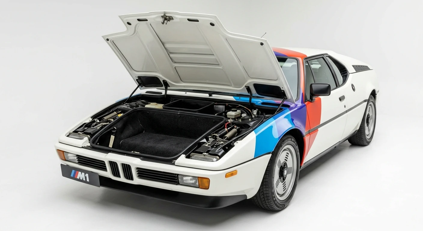 BMW M1 1978 - Trunk view