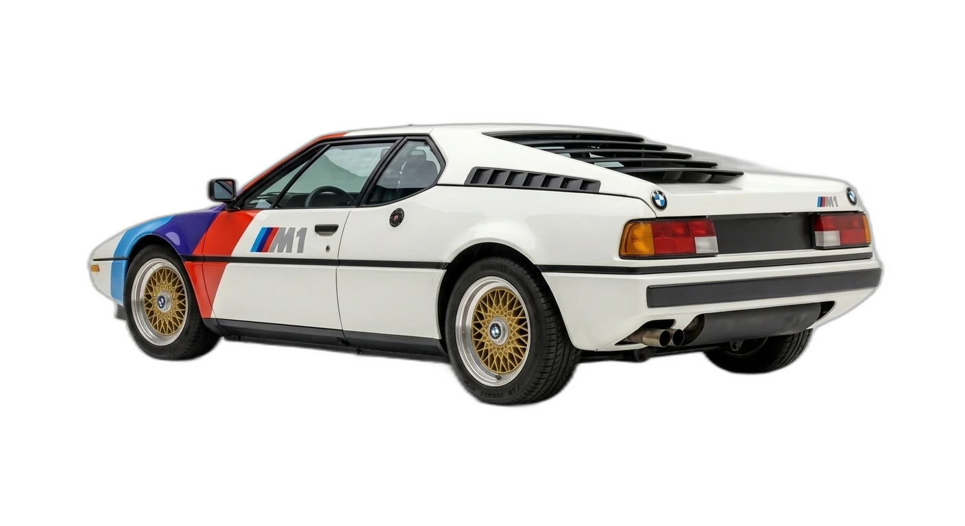 BMW M1 1978 - Rear 3/4 view