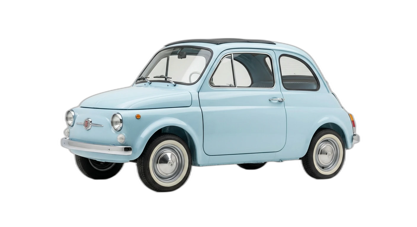 Fiat 500 (Nuova) 1957 - Front 3/4 view