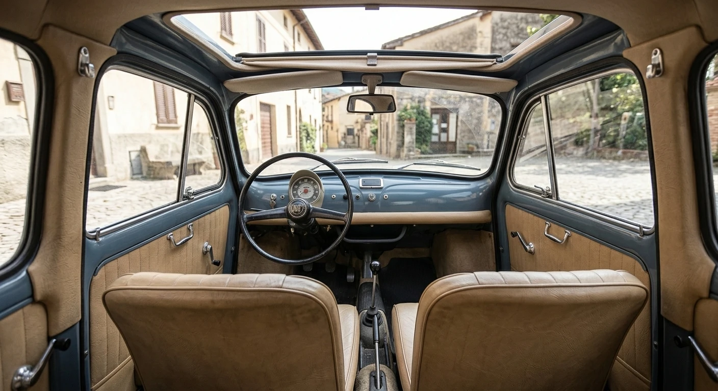 Fiat 500 (Nuova) 1957 - Interior view