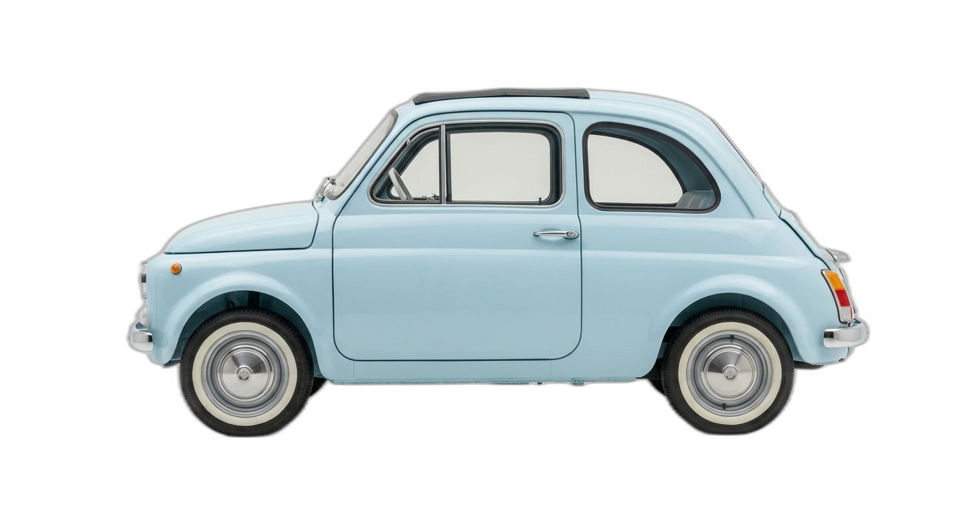 Fiat 500 (Nuova) 1957 - Side view