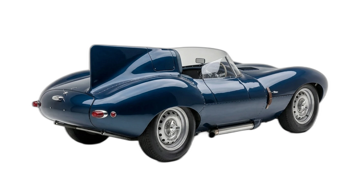 Jaguar D-Type - Rear 3/4