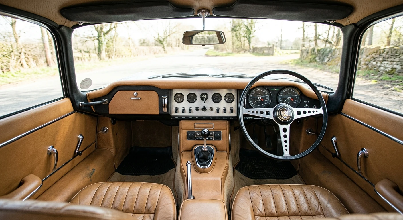 Jaguar E-Type Series 1 1961 - Dashboard view