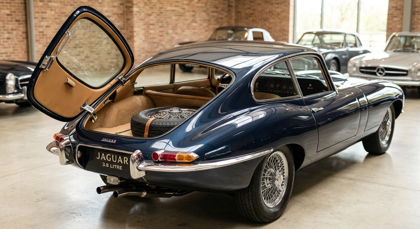 Jaguar E-Type Series 1 1961 - Trunk view