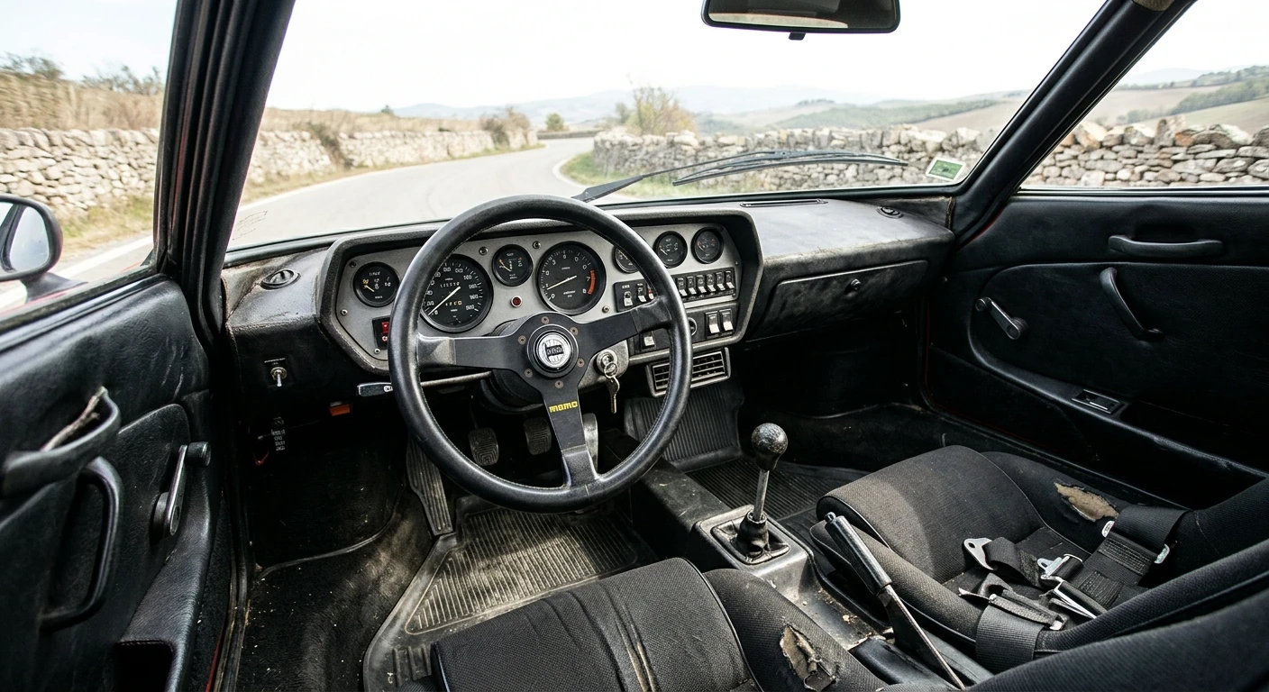 Lancia Stratos HF 1973 - Dashboard view