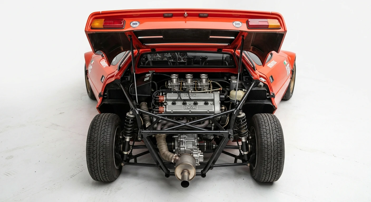 Lancia Stratos HF 1973 - Engine Bay view