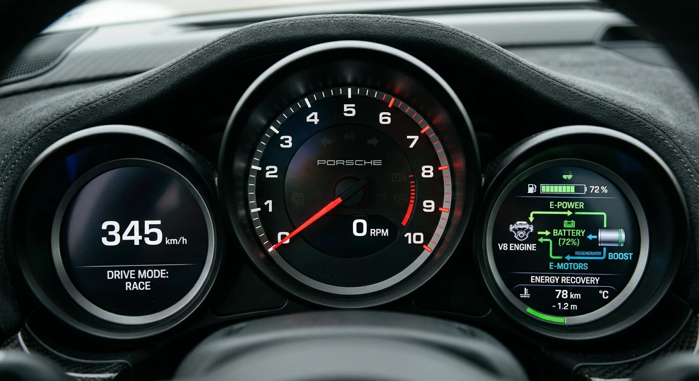 Porsche 918 Spyder - Gauges